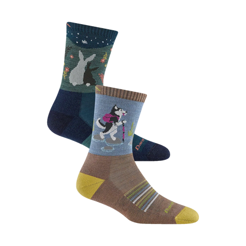 Women's Critter Club 2-Pack Hiking Socks