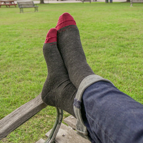 Men's Solid Crew Lightweight Lifestyle Socks