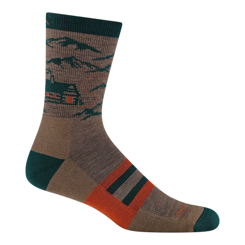 Men's Hike Hike Hut Micro Crew Midweight Hiking Socks-Last Chance