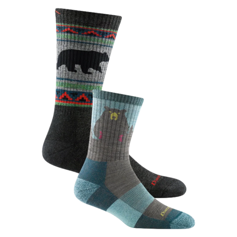 Men's and Women's Bear 2-Pack Hiking Socks